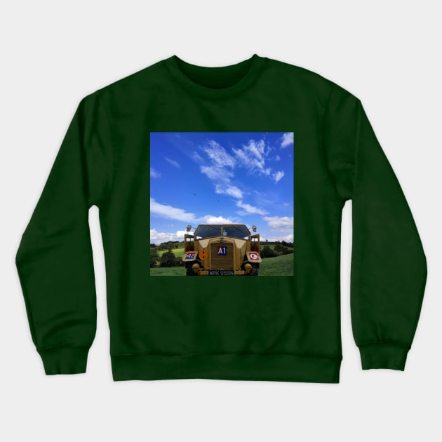 Morris, C8, wartime howitzer tow truck. Crewneck Sweatshirt by JonDelorme